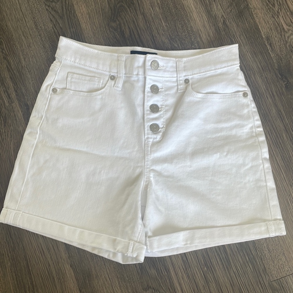 Banana Republic White High Rise Jean Shorts (Size 26/2)